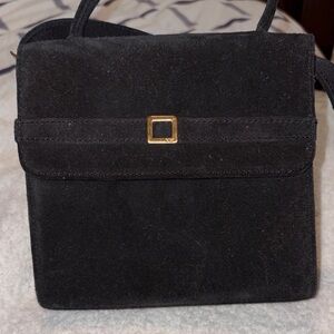 Vintage Nine West Elegant Black Suede Woman’s Bag